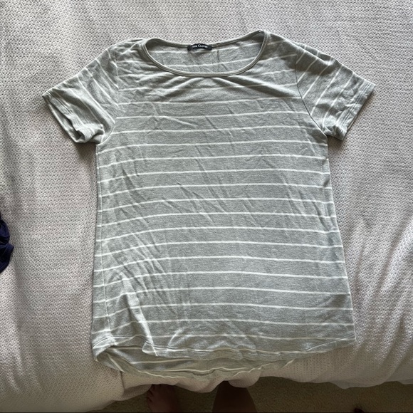 EUC Bundle of 2 grey and white striped tops. Size XS - Picture 5 of 7